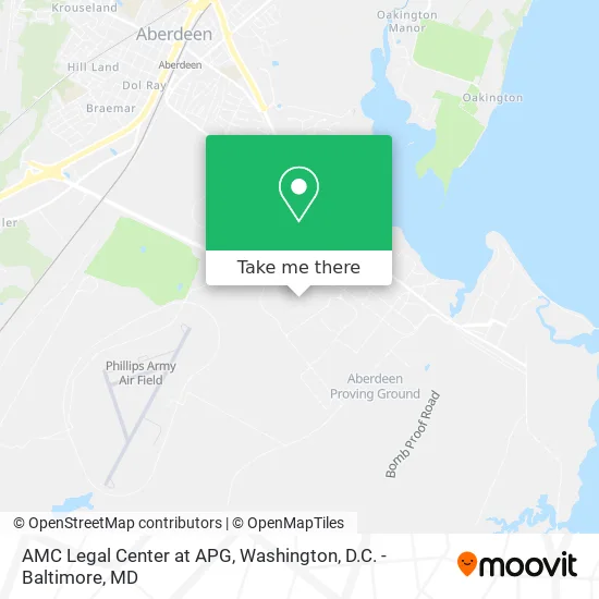 AMC Legal Center at APG map