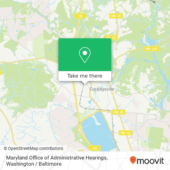 Mapa de Maryland Office of Administrative Hearings