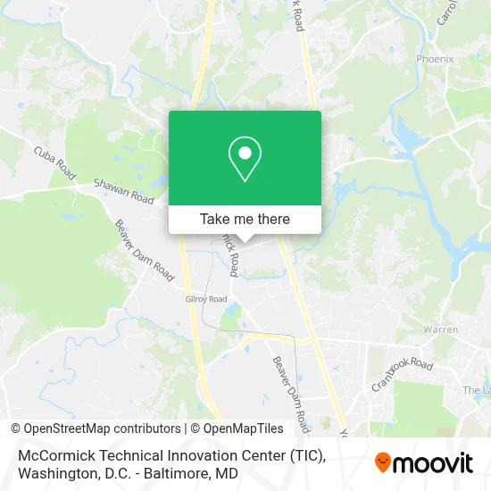 McCormick Technical Innovation Center (TIC) map