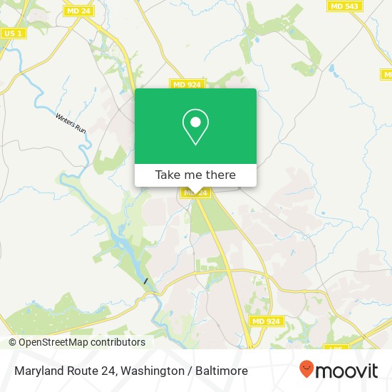 Maryland Route 24 map