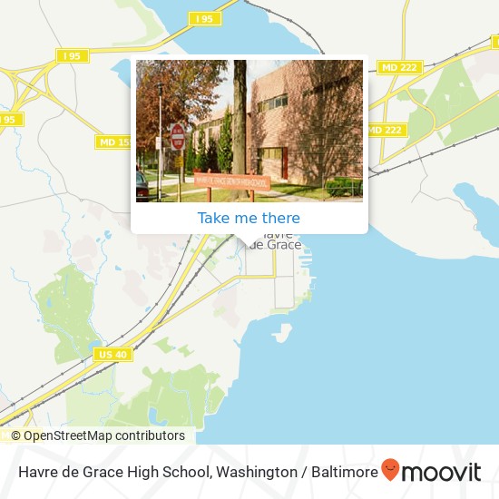 Havre de Grace High School map