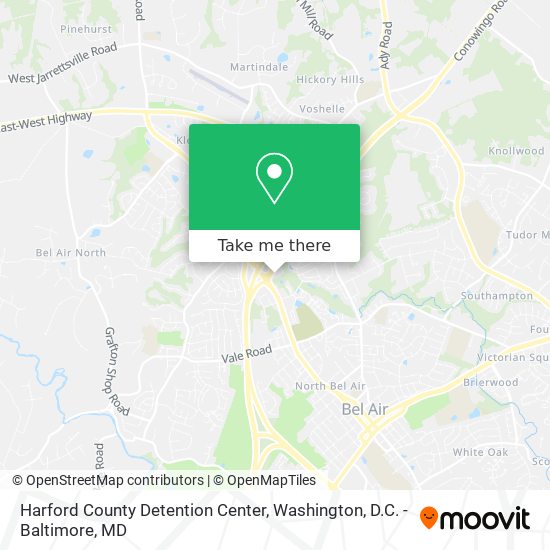 Harford County Detention Center map