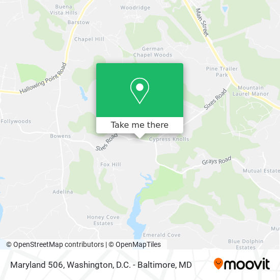 Maryland 506 map