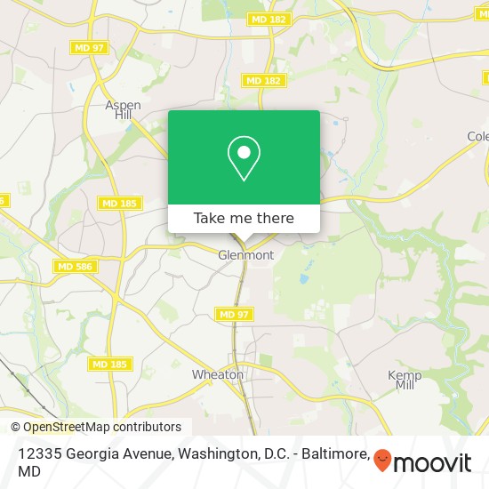 Mapa de 12335 Georgia Avenue