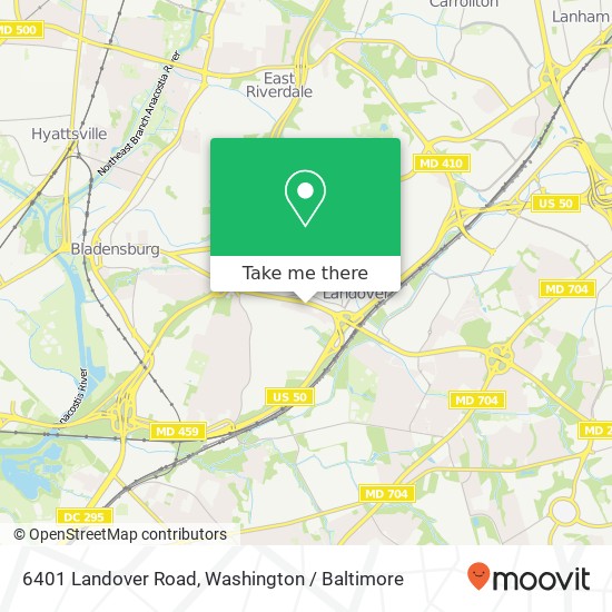 Mapa de 6401 Landover Road