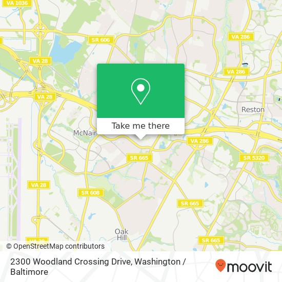 Mapa de 2300 Woodland Crossing Drive