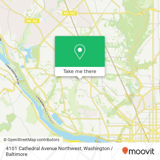 4101 Cathedral Avenue Northwest map
