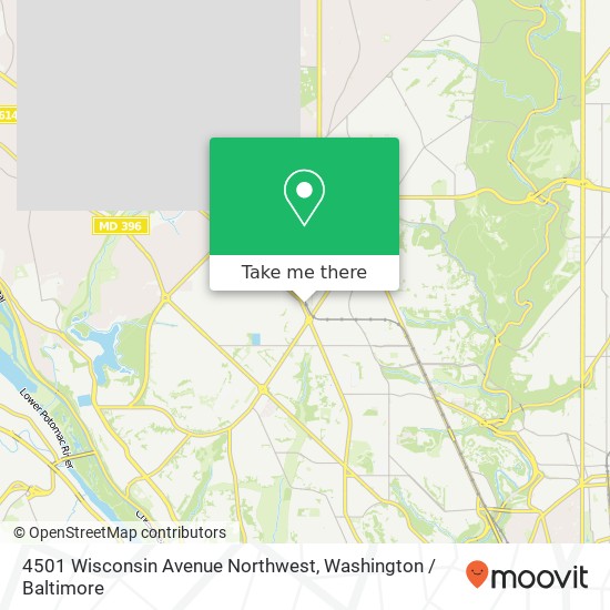 Mapa de 4501 Wisconsin Avenue Northwest