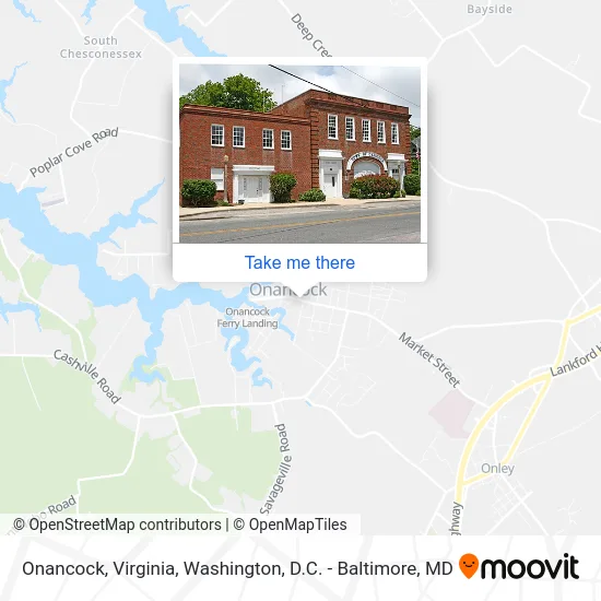 Onancock, Virginia map