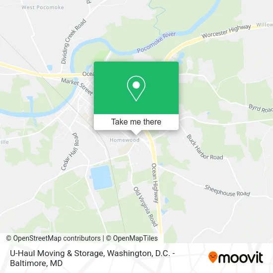 U-Haul Moving & Storage map