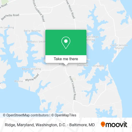 Ridge, Maryland map