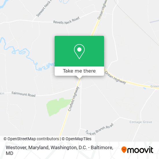 Mapa de Westover, Maryland