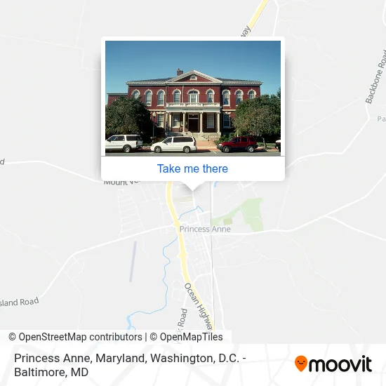Princess Anne, Maryland map