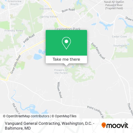 Vanguard General Contracting map