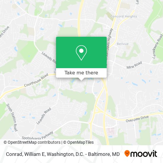 Conrad, William E map