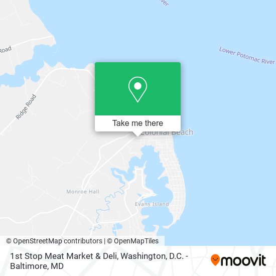 Mapa de 1st Stop Meat Market & Deli