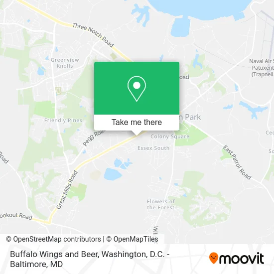 Buffalo Wings and Beer map