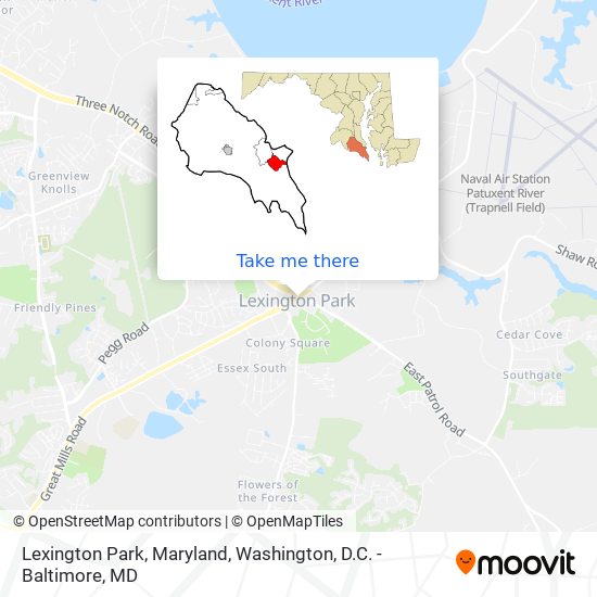 Mapa de Lexington Park, Maryland