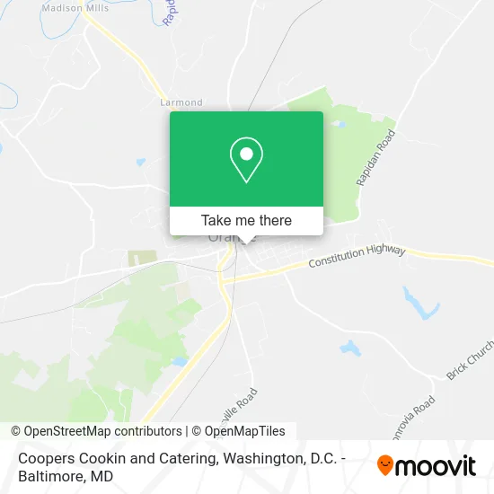 Coopers Cookin and Catering map