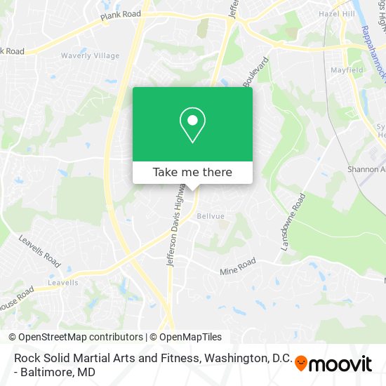 Rock Solid Martial Arts and Fitness map