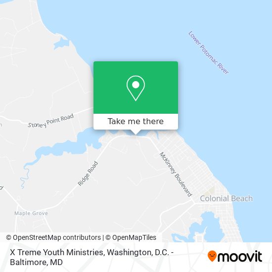 X Treme Youth Ministries map
