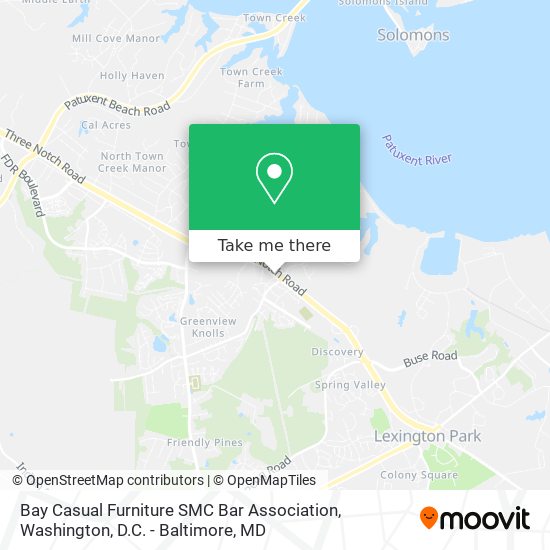 Bay Casual Furniture SMC Bar Association map