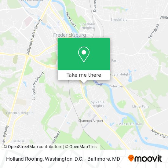 Holland Roofing map