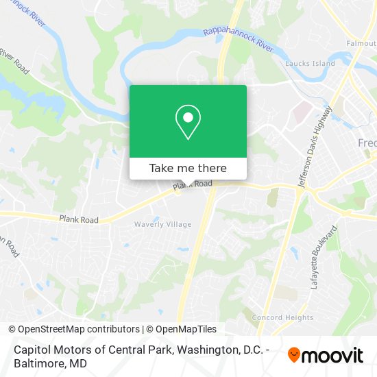 Capitol Motors of Central Park map