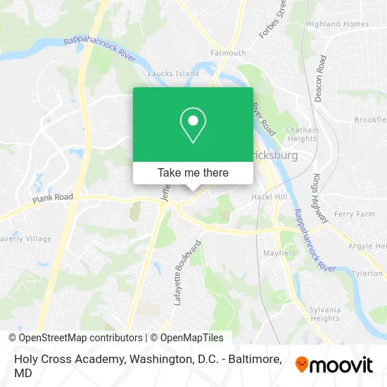 Holy Cross Academy map