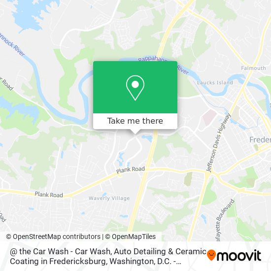 @ the Car Wash - Car Wash, Auto Detailing & Ceramic Coating in Fredericksburg map