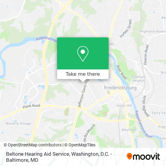 Beltone Hearing Aid Service map