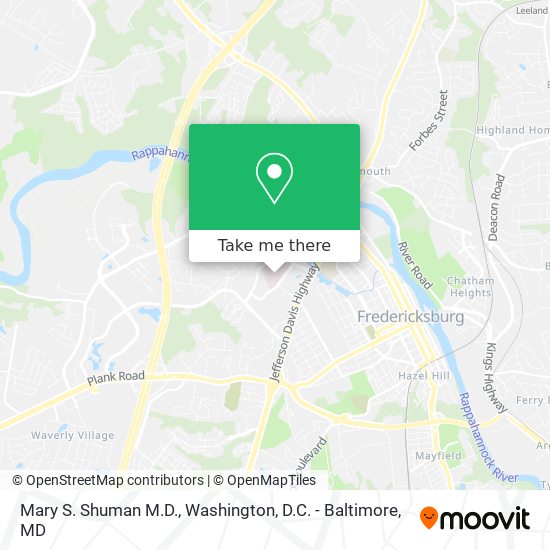 Mary S. Shuman M.D. map