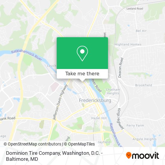 Dominion Tire Company map