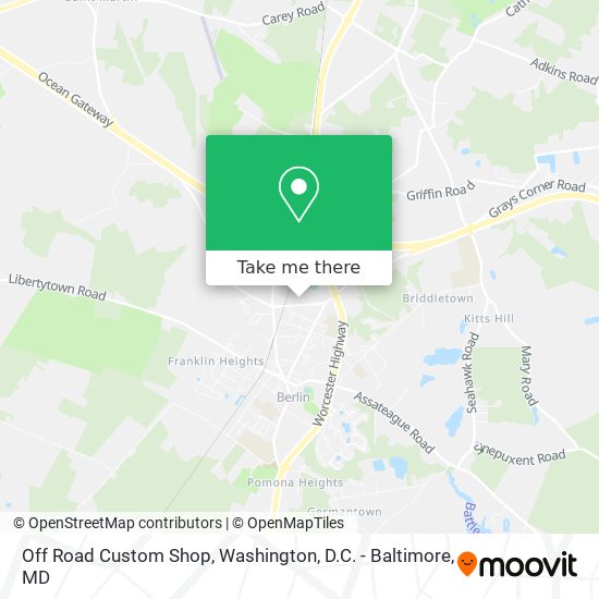 Off Road Custom Shop map