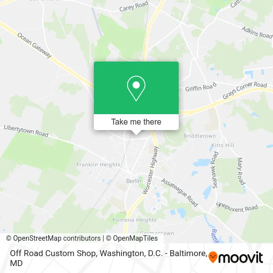 Off Road Custom Shop map