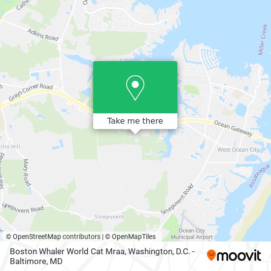 Mapa de Boston Whaler World Cat Mraa