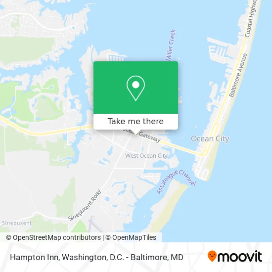 Hampton Inn map