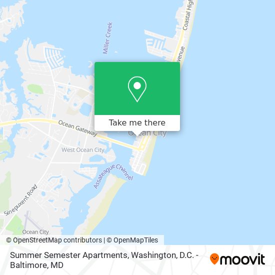 Summer Semester Apartments map