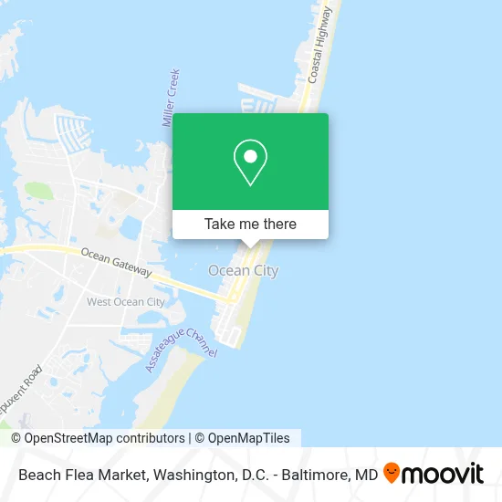 Beach Flea Market map