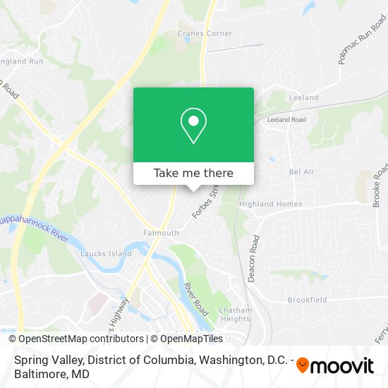 Mapa de Spring Valley, District of Columbia