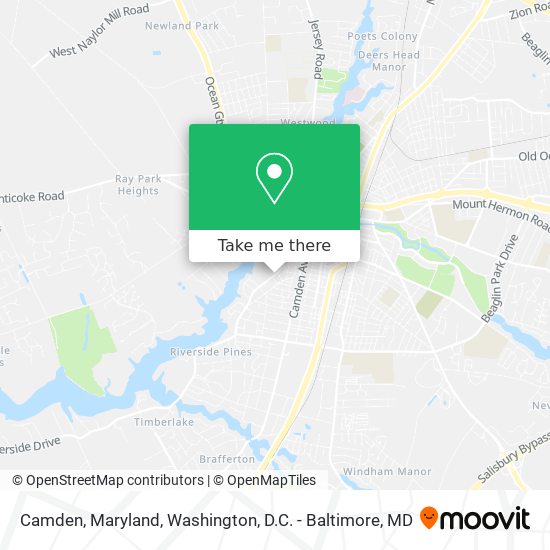 Mapa de Camden, Maryland