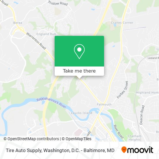 Mapa de Tire Auto Supply