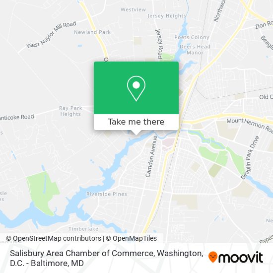Salisbury Area Chamber of Commerce map