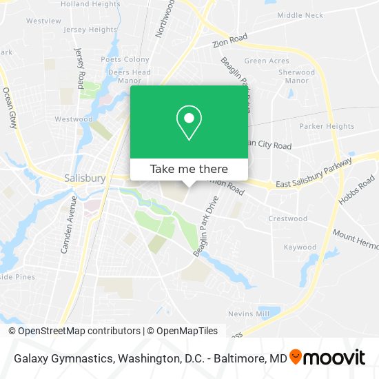 Galaxy Gymnastics map