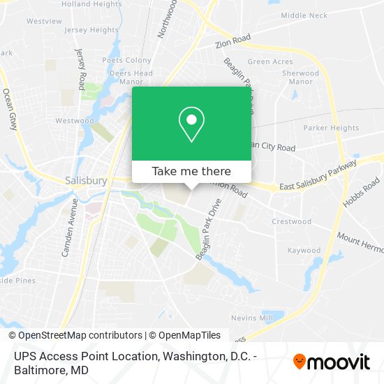 Mapa de UPS Access Point Location