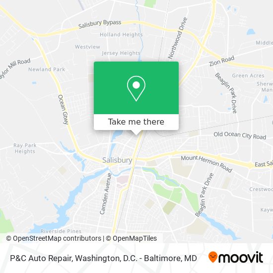 P&C Auto Repair map