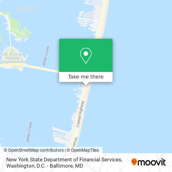 New York State Department of Financial Services map