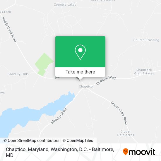 Mapa de Chaptico, Maryland