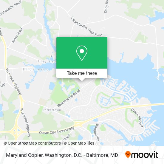 Mapa de Maryland Copier