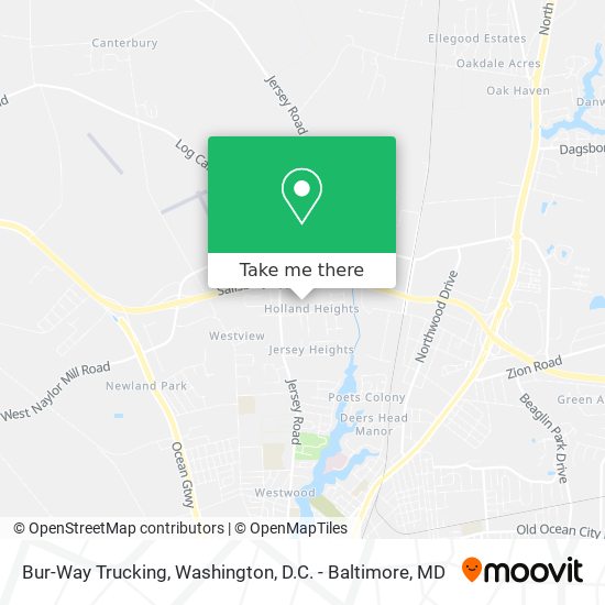 Bur-Way Trucking map